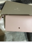 Batycki skórzana saszetka na drobiazgi i karty-jasny/pudrowy róż