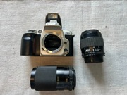 Zestaw Nikon F60+obiektywy Nikkor 35-80 i Miranda 70-210