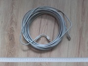Kabel LAN RJ45 10m CAT 5e kolor jasno-szary, metal
