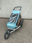 Croozer Kid Plus for 1 (3 w 1, oświetlenie led, amortyzacja, hamulec)