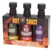 ZESTAW 3 OSTRYCH SOSÓW 3X45 mL HABANERO CHILI CHIPOTLE GHOST