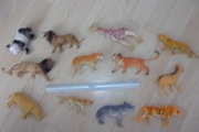 zwierzęta figurki zoo tygrys żyrafa panda