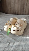 Klapki platformy Crocs Mega Crush Shells and Pearls Clog Vanilla