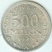 500 MARK 1923 A - stan menniczy !!!