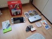 Nintendo switch OLED + 13 Gier i inne - ZESTAW 