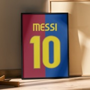 Plakat w ramce FC Barcelona Messi 