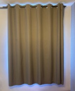 Zasłona z tkaniny blackout zaciemniającej w 100% -kolor stalowy - 180 x 180