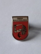 Herb gmina Biała Podlaska przypinka pin odznaka wpinka