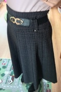 Ciemnoszara spódnica elegancka M/L