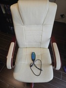 Fotel z masażem DIAMOND beżowy - używany stan bardzo dobry