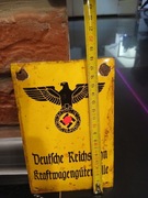 Szyld Tablica Adolf Hitler  Niemcy 2 wojna swiatowa wehrmacht