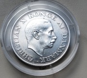 Dania 2 Korony 1945 r Rocznica urodzin Króla srebro  800