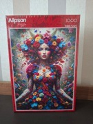 Puzzle 1000 Woman Flowers Alipson