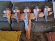 Lampa vintage loft kinkiet miedź