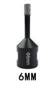 Otwornica diamentowa 6mm m14 do płytek gresu