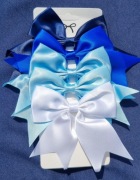 5 szt zestaw kokardek do włosów niebieskie 