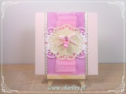 Kartka na Chrzest „Smoczek dla dziewczynki”