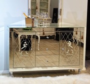 Barek glamour lustrzany komoda