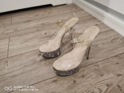 Szpilki Pleaser platformy r 37 przezroczyste