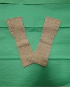 Rękawiczki z kaszmiru bez palców beżowe