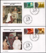 Watykan,Poste Vaticane,Mi.1014-1017,podróże Jan Paweł II