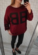 Sweter firmy Minouu z napisem BB