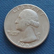 1/4 dolara 1967 USA Washington