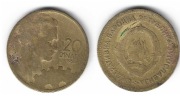 J02 Jugosławia 20 dinar 1955