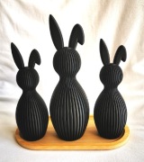 Wielkanocne zajączki dekoracyjne 3 szt 