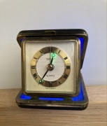 zegarek podrozny kieszonkowy pociągowy z budzikiem PETER QUARTZ GERMANY