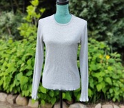 Szary sweter Mango L 40 wiskoza bluzka top dzianina