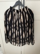 Spódnica midi z nadrukiem rozmiar XS