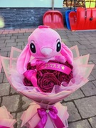 Bukiet róż ze wstążek. Wieczne róże. Dzień kobiet