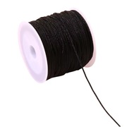ROLKA SZNUREK NYLONOWY TOPLIWY 0,8MM 100M DO BRANSOLETEK CZARNY