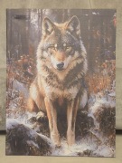 Obraz myśliwski WILK Canis Lupus. Polowanie. Prezent dla myśliwego.Basior.