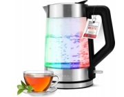 PROFI COOK GLASS KETTLE ELEKTRYCZNY SZKLANY CZAJNIK KUCHENNY NOWOCZESNY