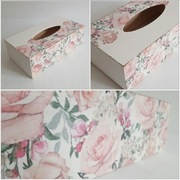 Chustecznik ręcznie robiony metodą  decoupage