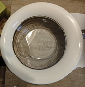 Drzwi przednie do pralki Whirlpool MFWL 61252WPL + zawiasy oraz śruby