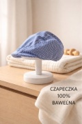 Czapka z daszkiem chłopięca kaszkiet 1-3 lata 100% bawełna w kratkę