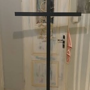 Krzyz duzy stalowy ze stojakiem