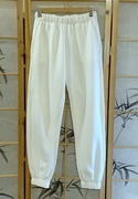 białe spodnie dresowe Sinsay XS 34
