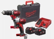 Milwaukee Zestaw Wkrętarka i Zakrętarka M18 2x5.0Ah