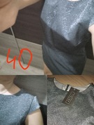 Sukienka srebrna New Year's EVE party Błyszcząca dres 