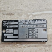 BMW ALPINA E21Tabliczka znamionowa orginalna dla fana marki 2.3 benzyna 82