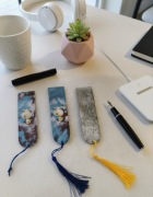 Drewniana Zakładka do Książki RĘKODZIEŁO Handmade chwost 12cm unikat