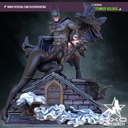 Figurka druk 3D żywica 12K " Catwoman and Batman SFW & NSFW " - 120 mm