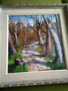 Stary obraz olejny sygn. Zygmunt Gąsiorowski 47r.