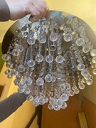 Lampa wisząca z kryształkami 