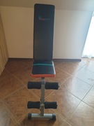 Ławka treningowa FUNFIT regulowana, skośna / płaska, do brzuszków