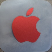 Naklejka Apple Czerwona (duża)